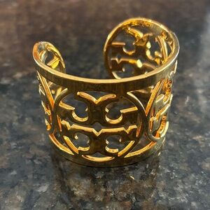 Tory Burch Gold Filigree Cuff Bracelet